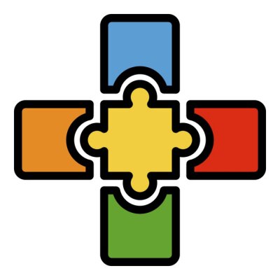 jigsaw combination icon outline jigsaw combination vector icon color flat isolated 400 269733675